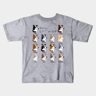 Border Collie Colors Kids T-Shirt